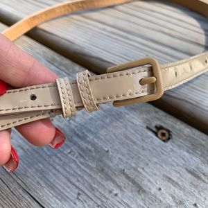 J.Crew Tan Patent Leather Belt